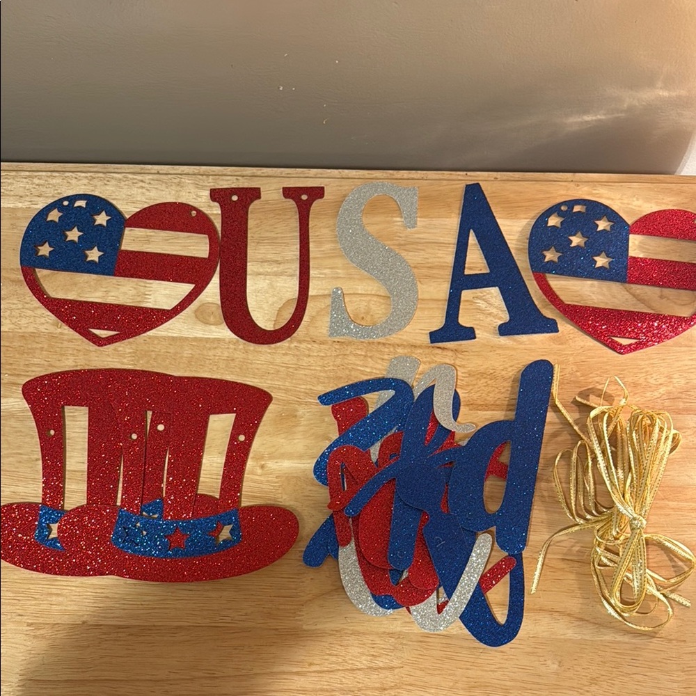 Patriotic “Happy Birthday USA” Banner
